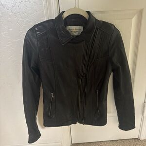 Bottega Veneta Black Leather Jacket